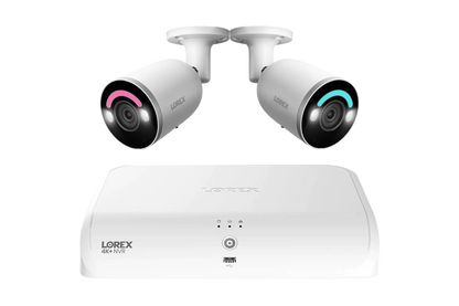 Lorex Fusion Series 4K+ 16 Channel (8 Wired + 8 Fusion Wi-Fi) 2TB Wired System with H12 Wired 4K IP Bullet Cameras