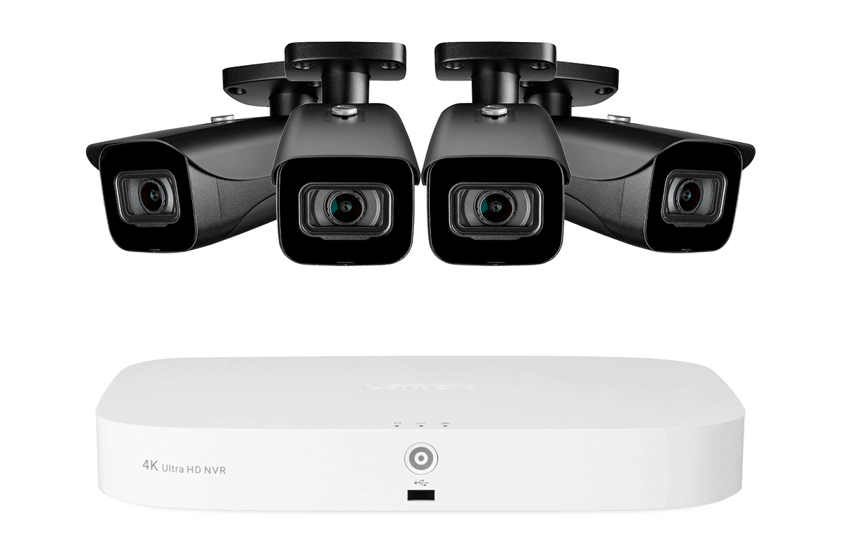 Lorex Fusion 4K 16-Camera Capable (8 Wired + 8 Wi-Fi) 2TB NVR System with Bullet Cameras - Black 4
