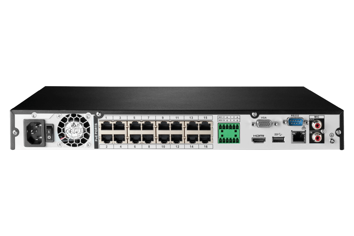 16-Channel Fusion NVR System with Ten 4K (8MP) Smart Detection IP Cameras - Lorex Corporation