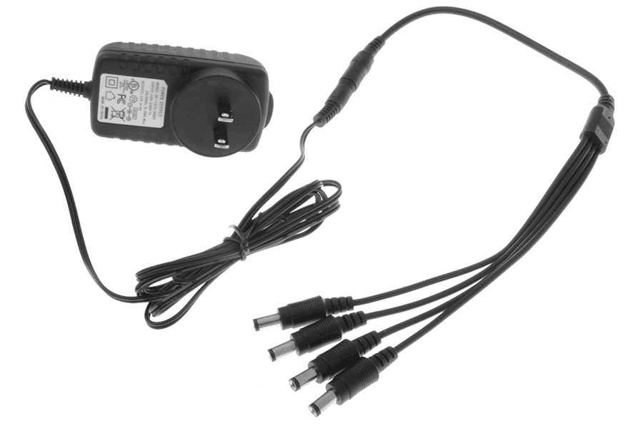 4-in-1 security camera power adapter