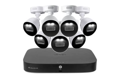 Lorex 4K 20 Camera Capable (16 Wired and 4 Wi-Fi) 2TB Wired DVR System with Seven Smart Deterrence CVI Wired Bullet Cameras - Amazon