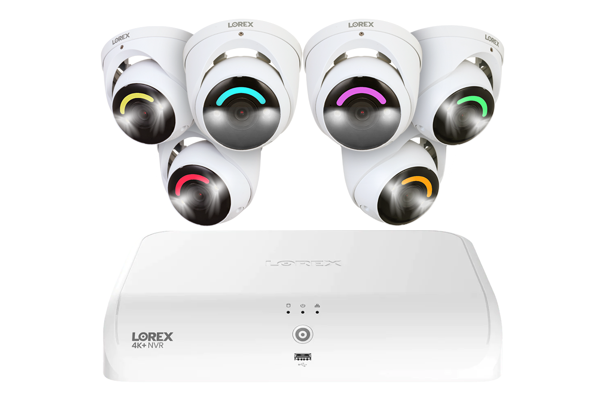 Lorex Fusion Series 4K+ 16 Channel (8 Wired + 8 Fusion Wi-Fi) 2TB Wired System with H16 Wired 4K IP Dome Cameras - White 6