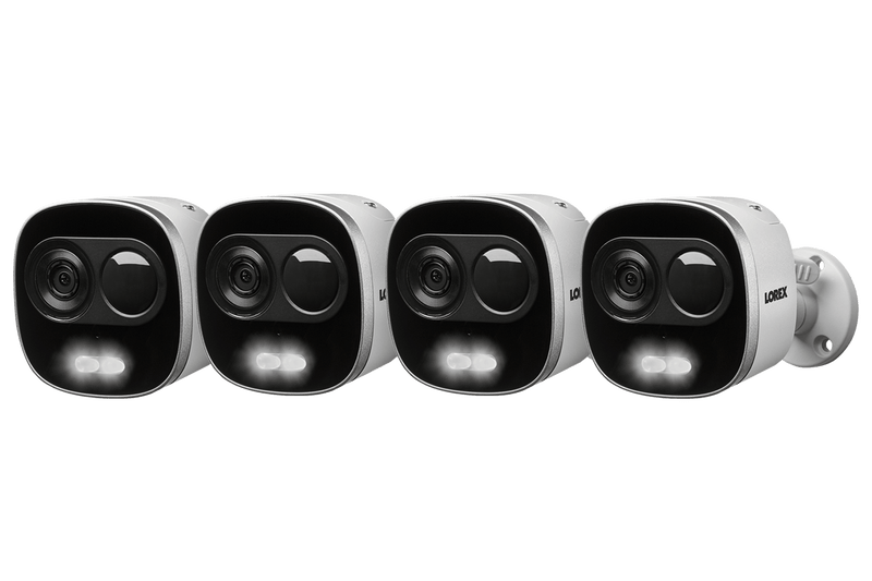 4K Active Deterrence Network Security Camera (4-pack)