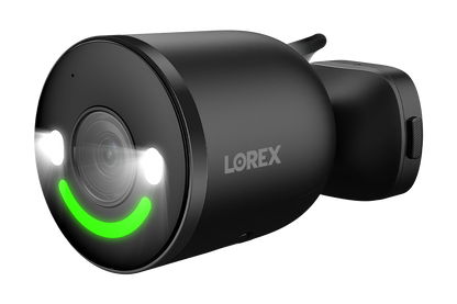 Lorex 4K Spotlight Indoor/Outdoor Wi-Fi 6 Security Camera with Smart Security Lighting - Single / Black