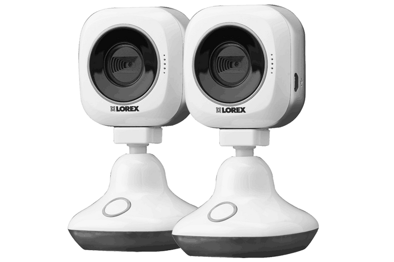 HD WiFi security cameras with remote vieiwng (2-pack)