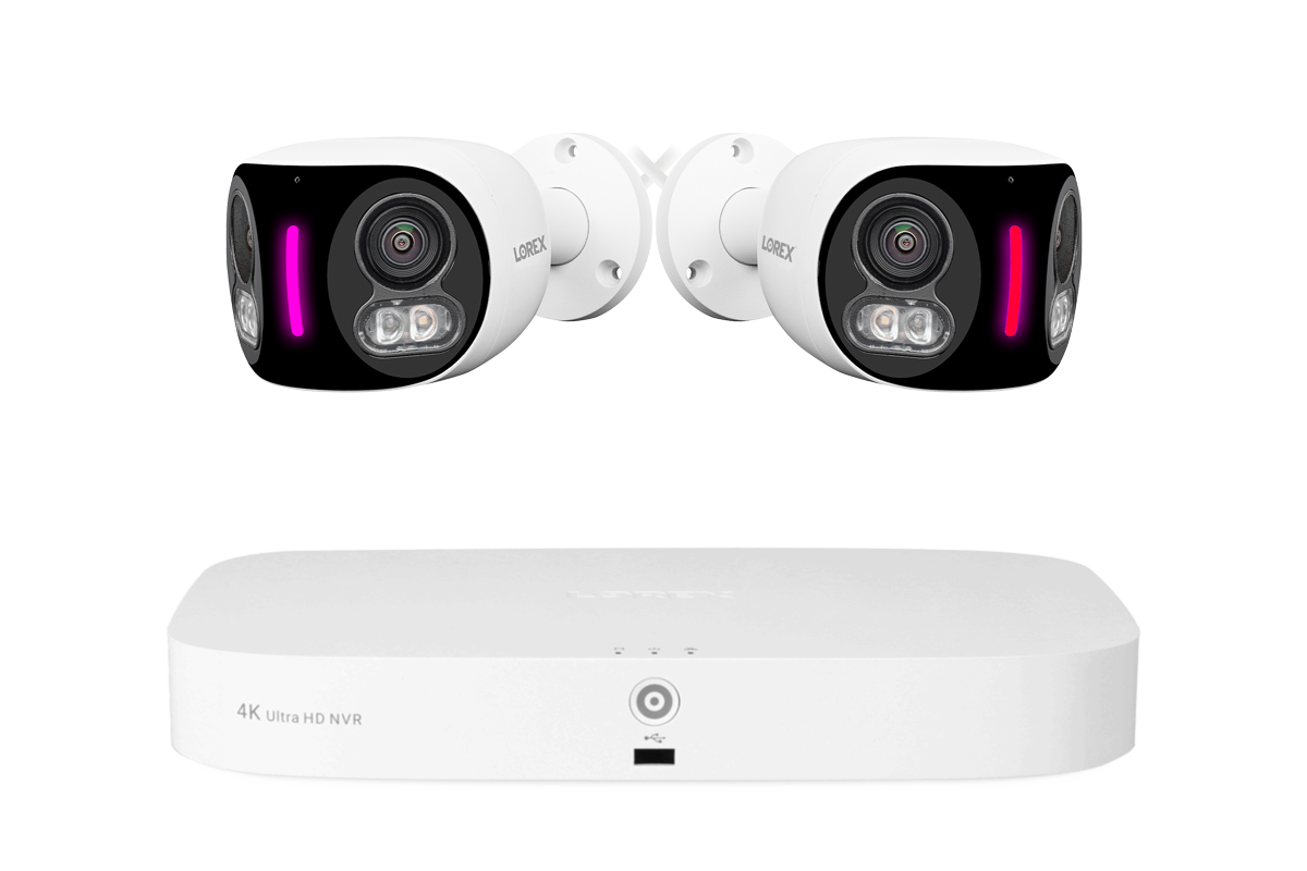 Lorex Fusion NVR with H20 (Halo Series) IP Dual Lens Cameras - 4K 16-Channel 2TB Wired System