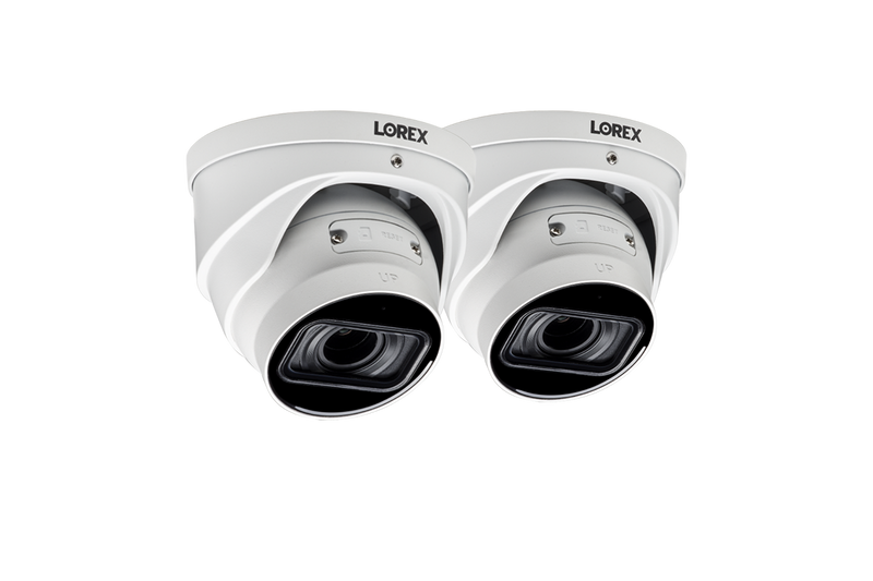 Lorex 4K Nocturnal 4 Series IP Wired Dome Camera with Motorized Varifocal Lens and Listen-In Audio