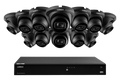 Système NVR filaire Lorex Fusion Series 4K compatible avec 16 caméras (câblées ou Wi-Fi Fusion) et 6 To avec caméras dôme IP A14