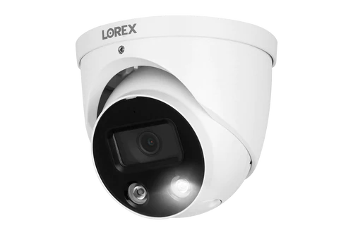 Lorex Fusion 4K 16 Camera Capable (8 Wired + 8 Wi-Fi) 2TB NVR System with 4 Active Deterrence Dome Cameras, 2K Wired Doorbell and Sensor Kit