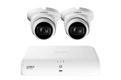 Lorex Fusion Series 4K+ 16 Channel (8 Wired + 8 Fusion Wi-Fi) 2TB Wired System with A14 Wired 4K IP Dome Cameras - White 2