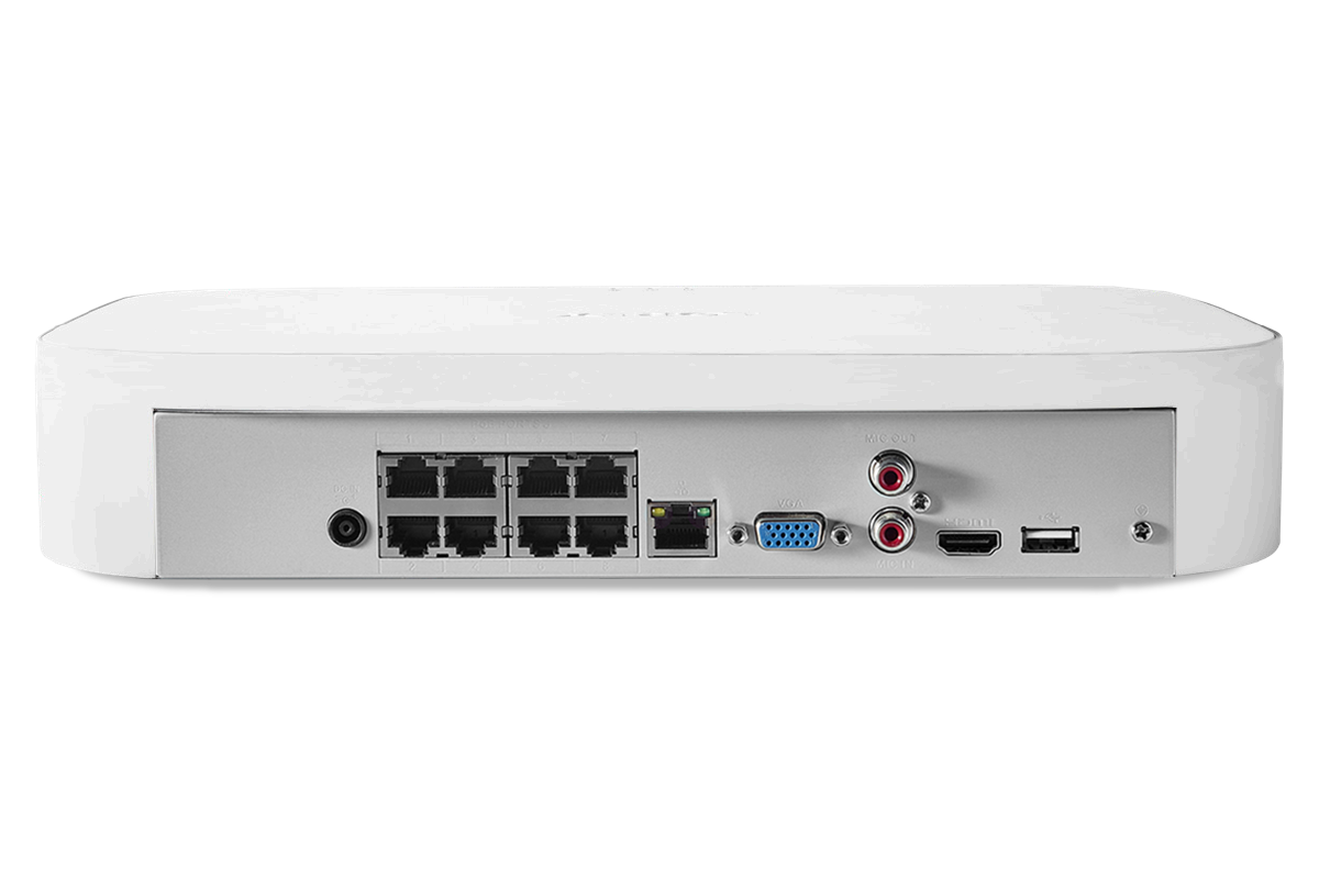 Lorex Fusion 4K 16-Channel (8 Wired + 8 Wi-Fi) 2TB NVR System with Dome Cameras featuring Listen-In Audio