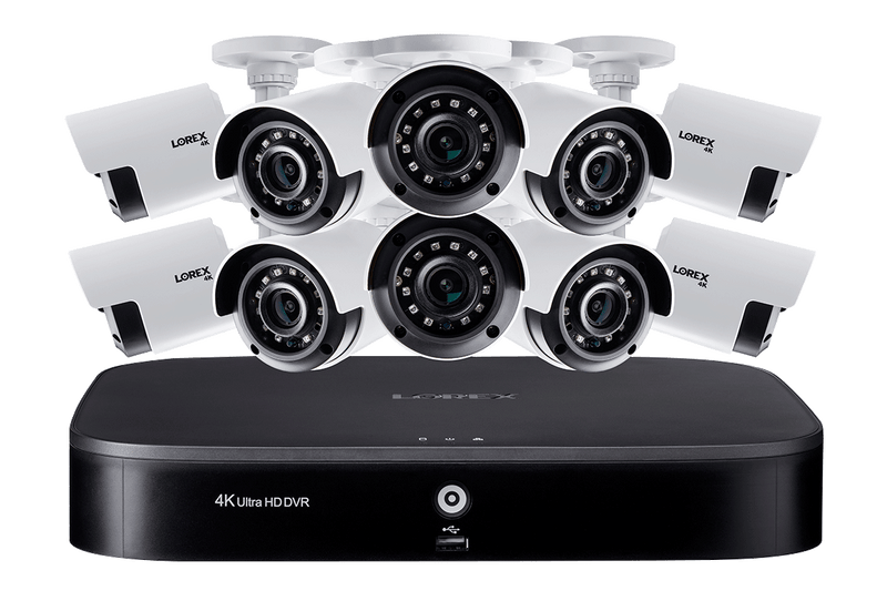 4K Ultra HD 16-Channel Security System with Ten 4K (8MP) Cameras, Advanced Motion Detection and Smart Home Voice Control