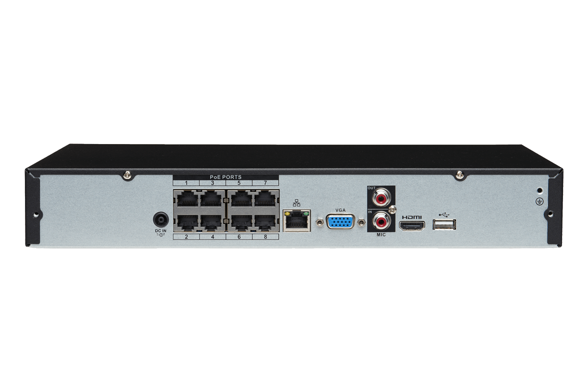 4K Ultra HD IP Camera System with 6 Active Deterrence Security Cameras, 130ft Night Vision