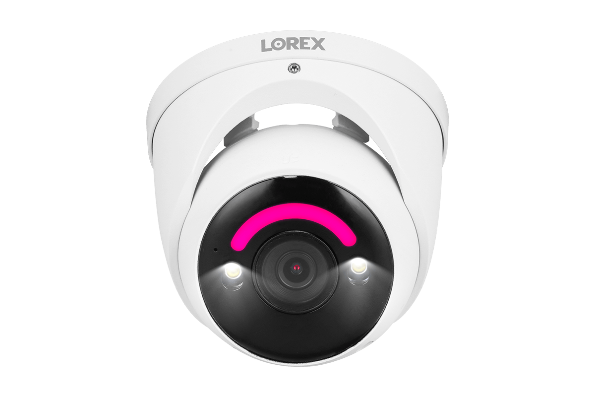 Lorex 4K+ 12MP 16 Camera Capable (8 Wired + 8 Fusion Wi-Fi ) 2TB Wired NVR System with Smart Security Lighting Dome Cameras