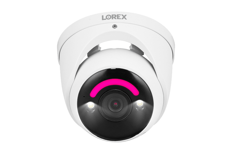 Lorex 4K+ 12MP 16 Camera Capable (8 Wired + 8 Fusion Wi-Fi ) 2TB Wired NVR System with Smart Security Lighting Dome Cameras