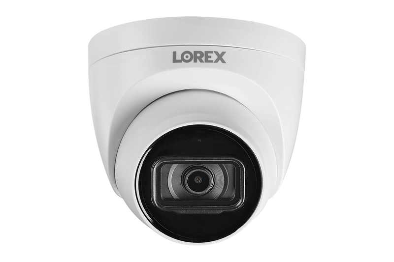 Lorex Fusion 4K 16-Channel (8 Wired + 8 Wi-Fi) 2TB NVR System with Dome Cameras featuring Listen-In Audio