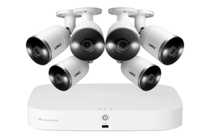 4K NVR Security System with 6 Smart Deterrence Cameras, Fusion Capabilities and Smart Motion Detection Plus