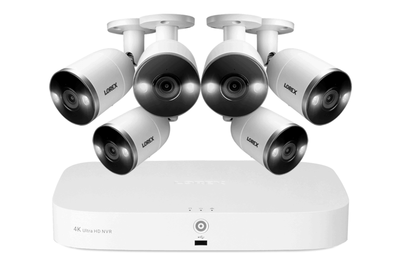 4K NVR Security System with 6 Smart Deterrence Cameras, Fusion Capabilities and Smart Motion Detection Plus
