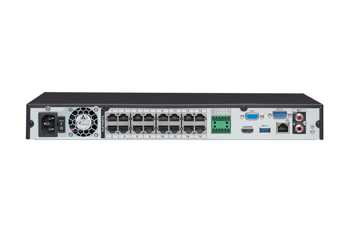 Weatherproof HD IP Camera system with 16-Channel HD NVR