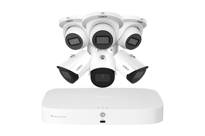 Lorex Fusion NVR with A20 (Aurora Series) IP Dome and Bullet Cameras - 4K 16-Channel 2TB Wired System