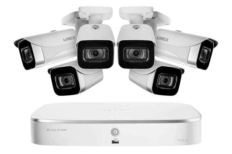 Lorex Fusion 4K 16-Channel (8 Wired + 8 Wi-Fi) NVR System with Bullet Cameras - White 6