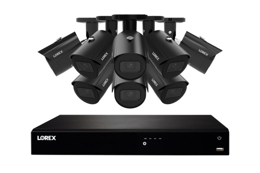 Lorex Fusion Series NVR with A20 (Aurora Series) IP Bullet Cameras - 4K 16-Channel 4TB Wired System