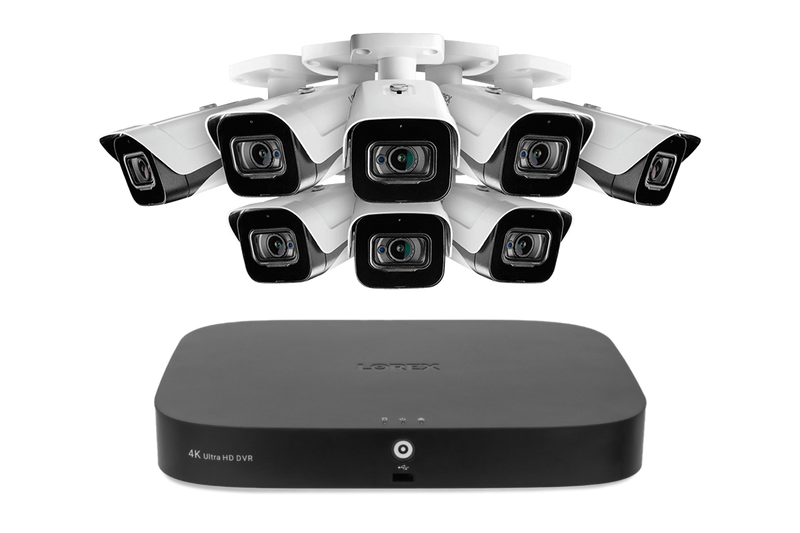 Lorex 4K 16-Channel 3TB Wired DVR System with Outdoor Audio Security Cameras