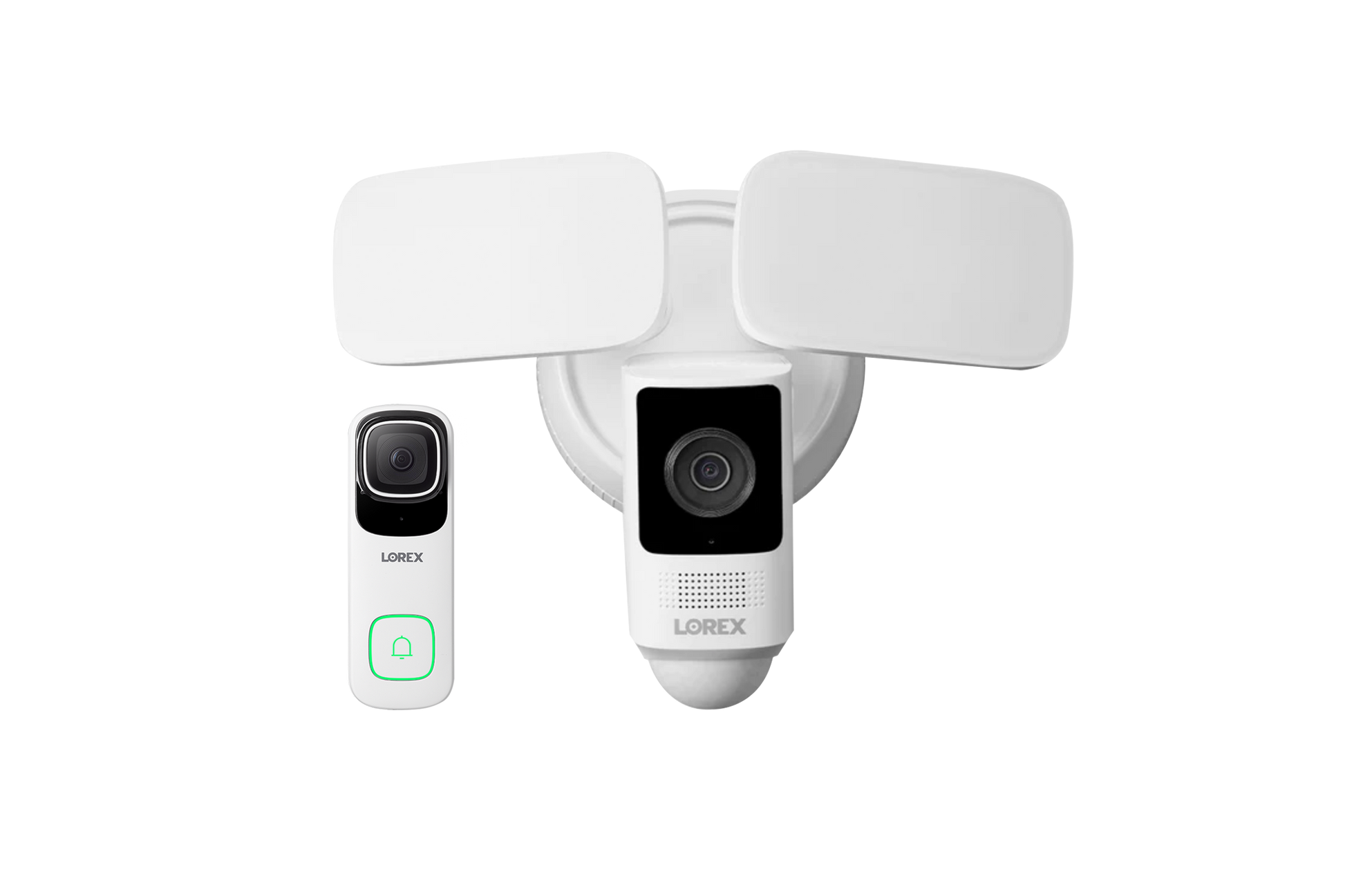 Lorex 4K Wired Video Doorbell with 2K Floodlight Wi-Fi Security