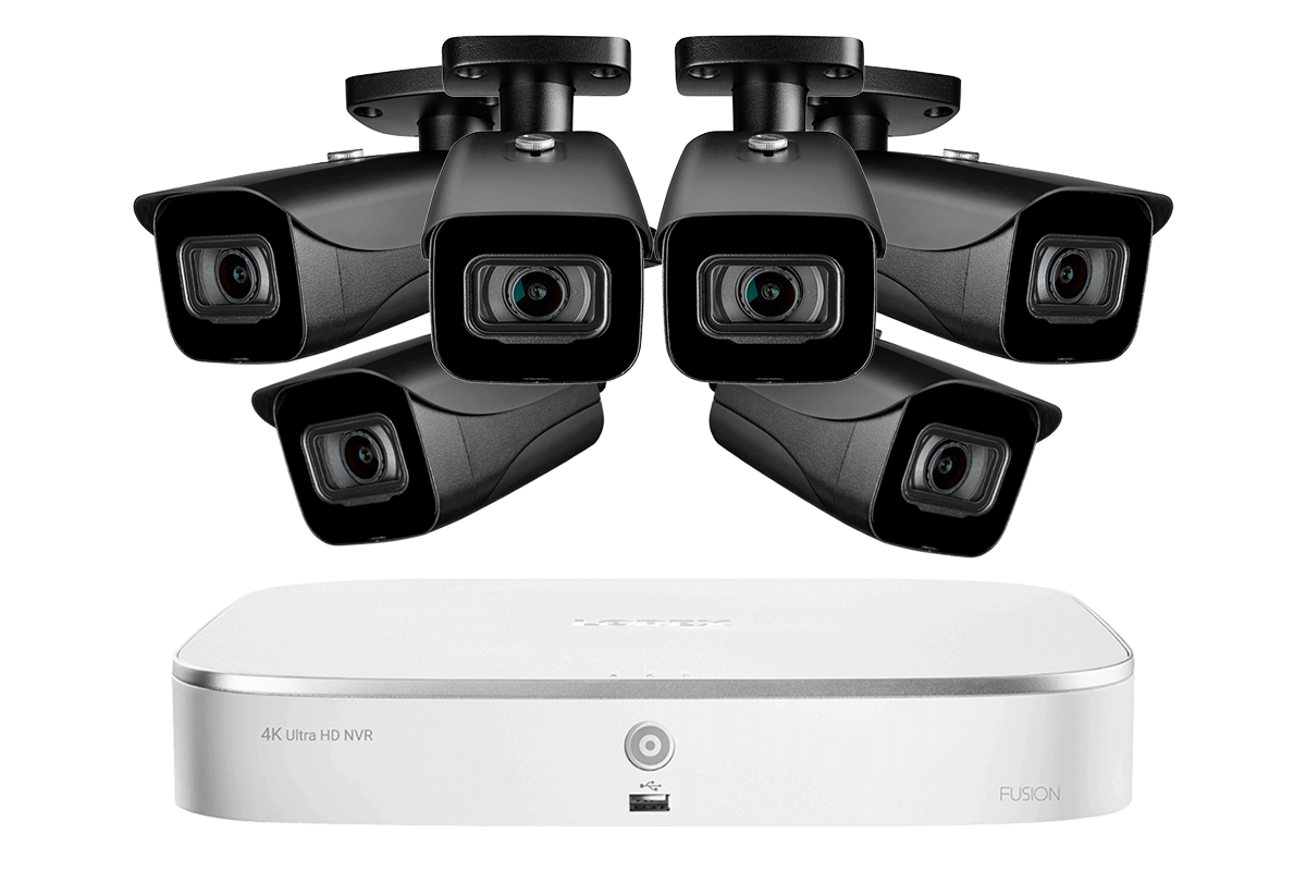 Lorex Fusion 4K 16-Channel (8 Wired + 8 Wi-Fi) NVR System with Bullet Cameras - Black 6