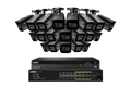 Système NVR filaire Lorex 4K (compatible avec 32 caméras) de 6 To avec 3 caméras IP intelligentes Nocturnal 3 de type bullet, permettant l'écoute audio et l'enregistrement à 30 images/seconde.
