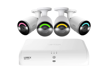 Lorex Fusion Series 4K+ 16 Channel (8 Wired + 8 Fusion Wi-Fi) 2TB Wired System with H12 Wired 4K IP Bullet Cameras - 4