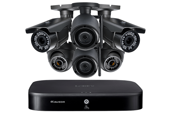 Flexible Security System with 4K DVR, 2 Wireless and 4 Motorized Varifocal 1080p HD Cameras