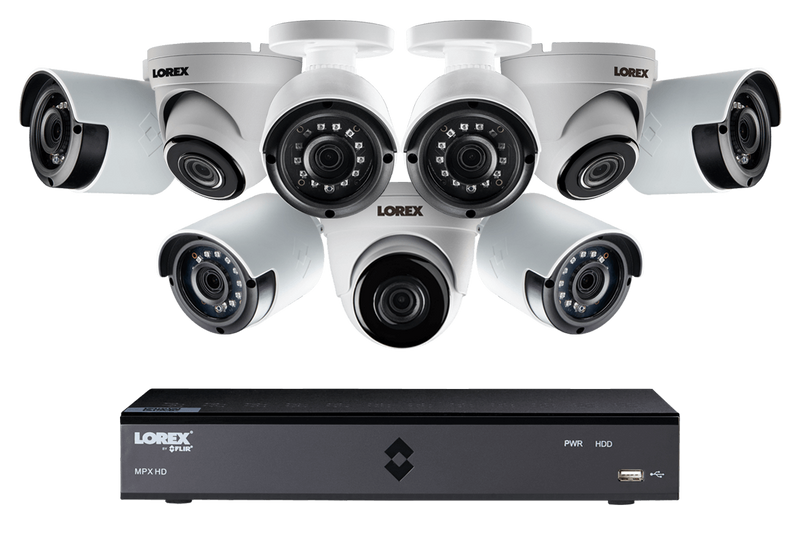 HD Security Camera System with 1080p Six Bullet and Three Dome Cameras 