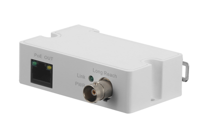 Coaxial to Ethernet Converter for PoE Cameras (Transmitter, Single)
