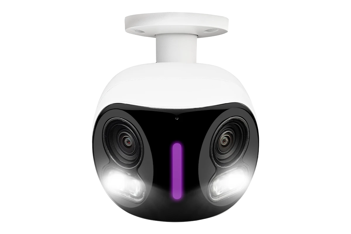 Lorex 4K Dual-Lens Wi-Fi Security Camera with Smart Security Lighting