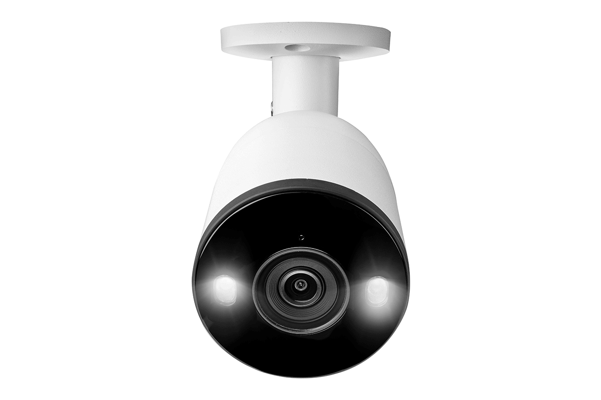 Lorex Fusion 4K (16 Camera Capable) 4TB Wired NVR System with Bullet Cameras Featuring Smart Deterrence and Two-Way Talk