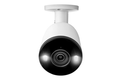 Lorex Fusion 4K (16 Camera Capable) 4TB Wired NVR System with 8 Bullet Cameras Featuring Smart Deterrence and Two-Way Talk