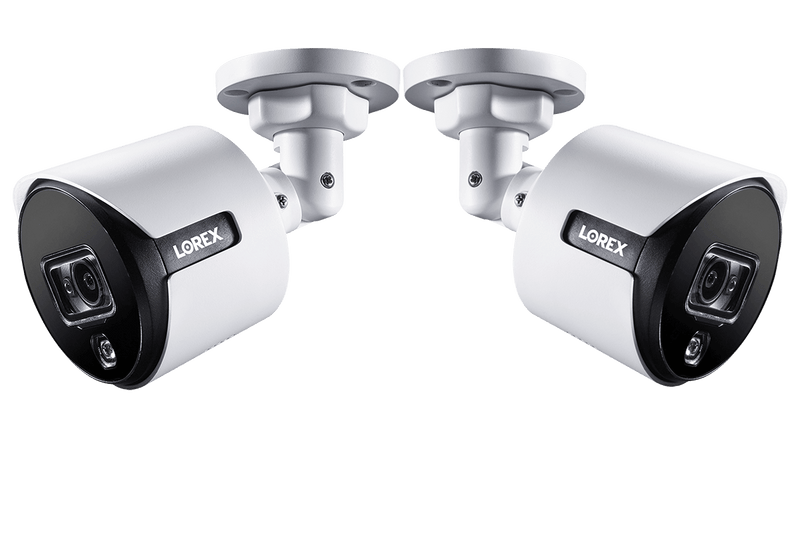 4K Ultra HD Active Deterrence Security Camera with Color Night Vision (2-pack)