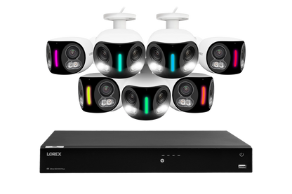 Lorex Fusion Series 4K 16 Camera Capable (Wired or Fusion Wi-Fi) 4TB Wired NVR System with Seven H20 IP Dual Lens Cameras - Amazon