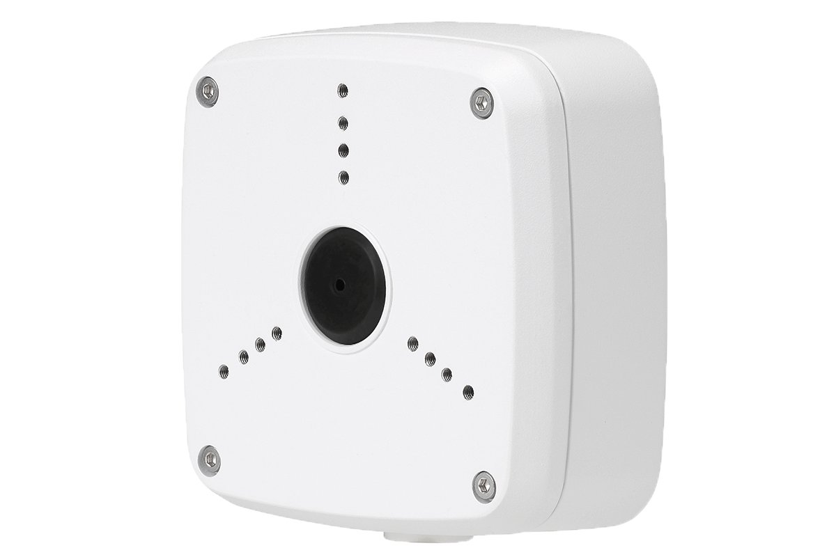 Outdoor Junction Box for 3 Screw Base Cameras (White) - Open Box