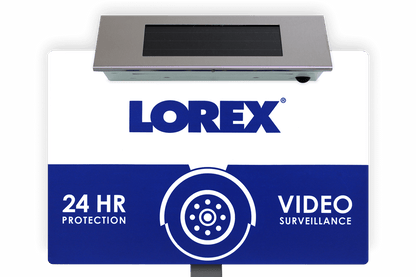 Outdoor Security Yard Sign with Built-in Bright Solar Powered LED Light