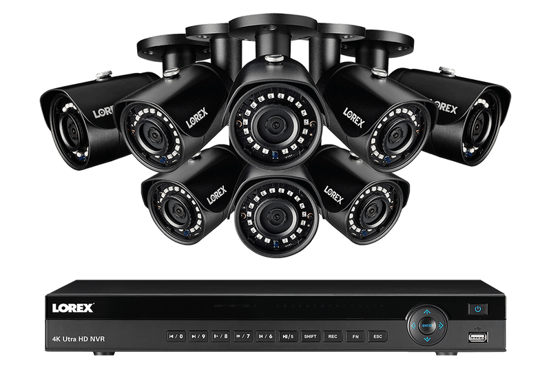 2K IP Security Camera System with 8-Channel NVR and Eight 5MP HD IP Outdoor Cameras, 135FT Night Vision