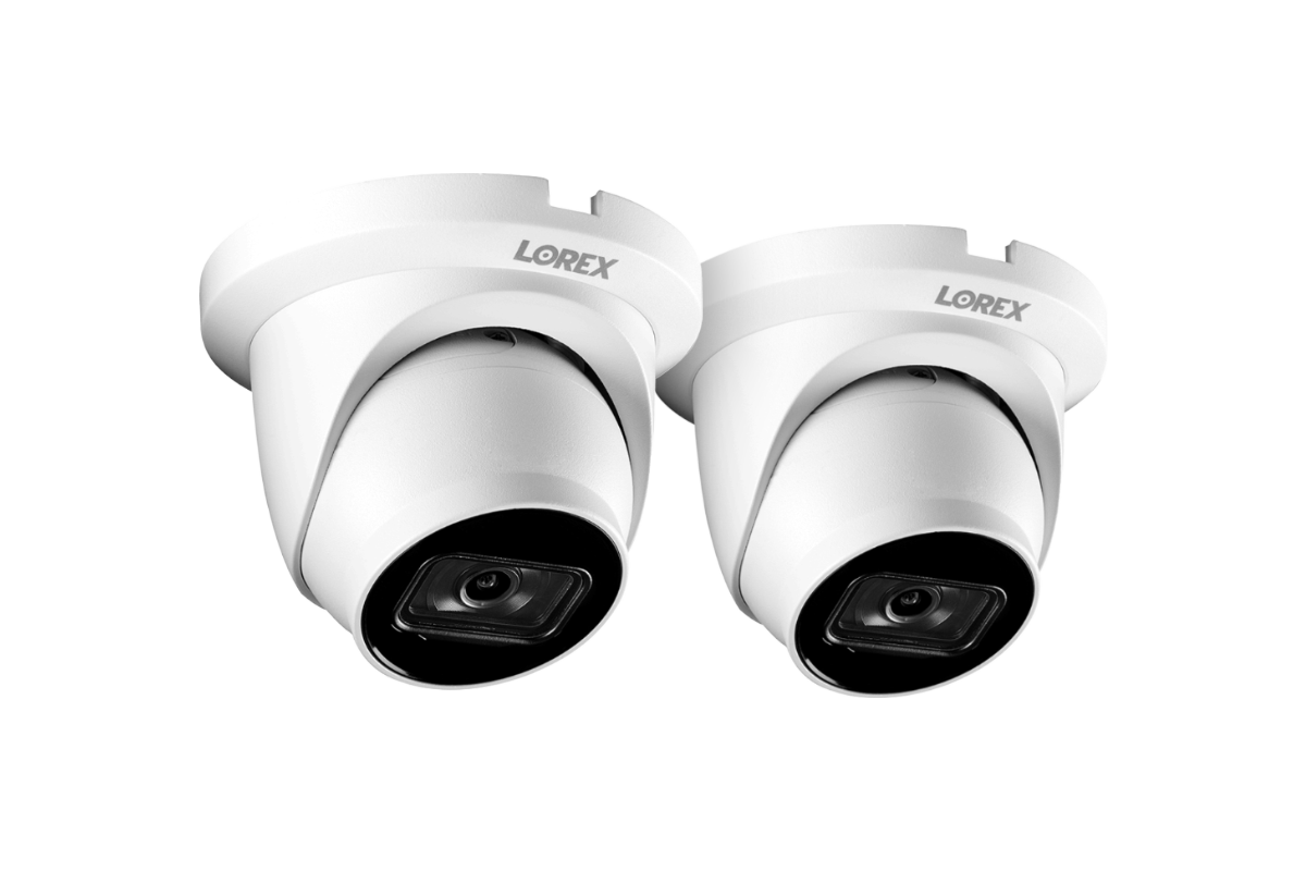 Aurora Series A20 4K IP Wired Dome Security Camera with Listen-In Audio and Smart Motion Detection