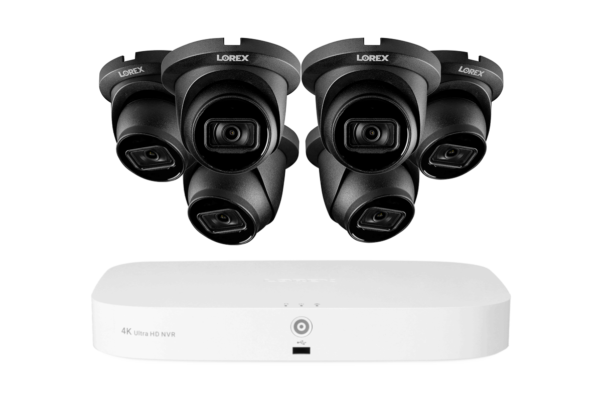 Lorex Fusion 4K 16-Camera Capable (8 Wired + 8 Wi-Fi) 2TB NVR System with IP Dome Cameras featuring Listen-In Audio - Black 6