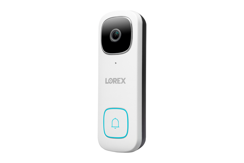 Lorex 2K Wi-Fi Video Doorbell with Person Detection (Wired), Single - Open Box