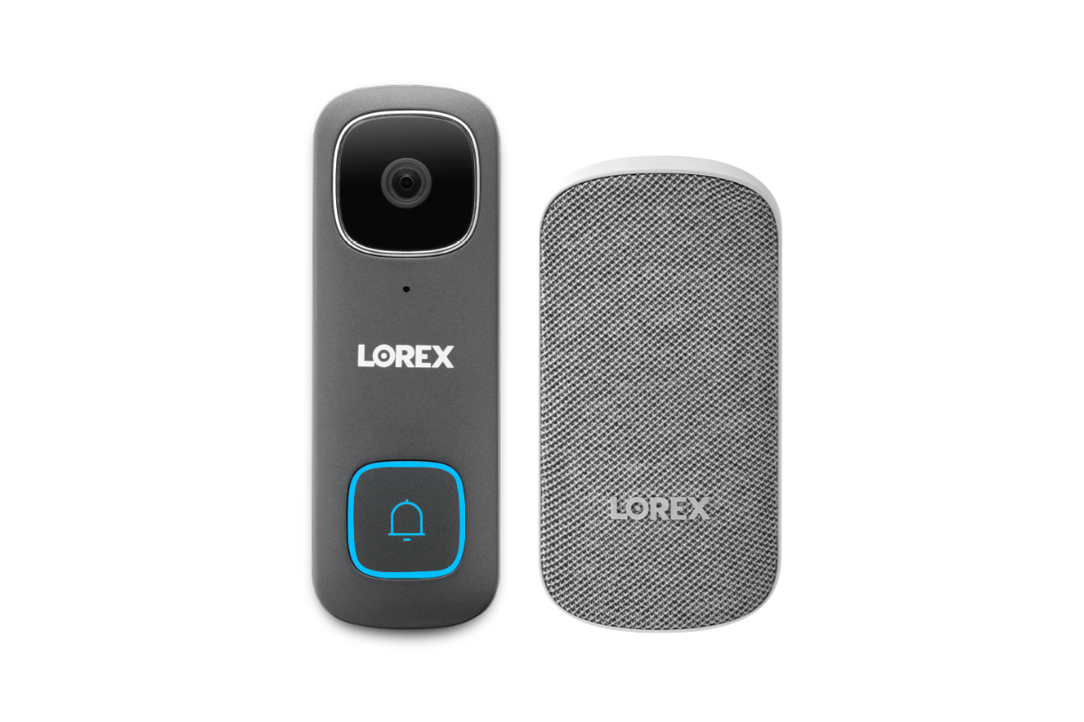 Lorex 1080p Wi-Fi Video Doorbell (Wired) with Wi-Fi Chimebox (32GB)