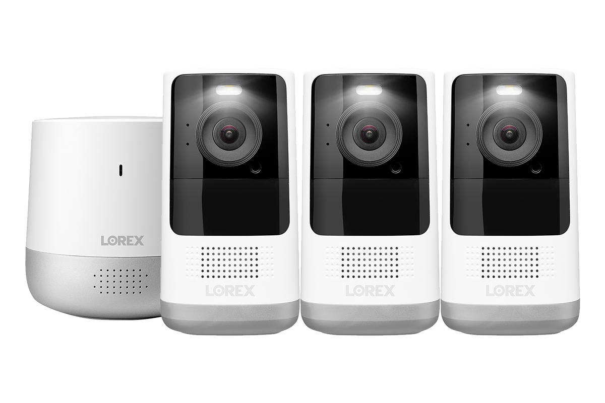 2K QHD Wire-Free Security System (3-Cameras)