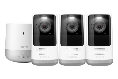 2K QHD Wire-Free Security System (3-Cameras)