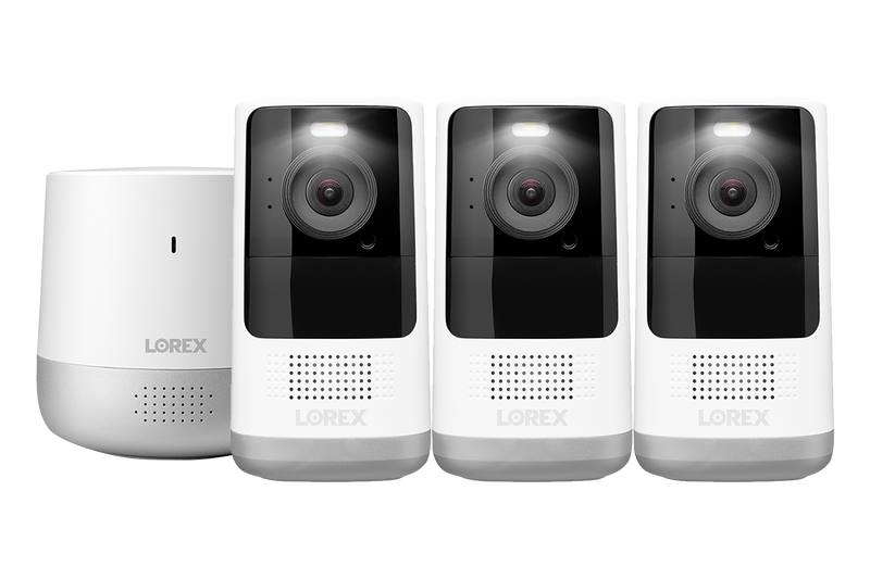 2K QHD Wire-Free Security System (3-Cameras)
