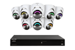 Lorex Fusion 4K 16 Camera Capable (16 Wired or Wi-Fi) 4TB Wired NVR System with Dome Camera Featuring Smart Security Lighting and 2-Way Audio